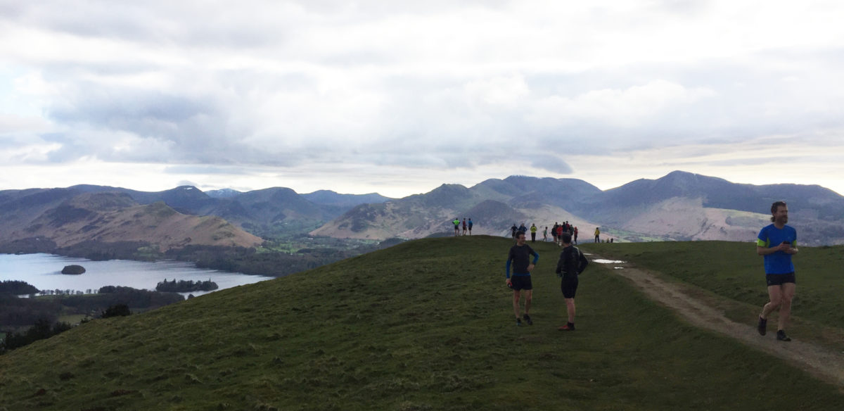 On Top Of Latrigg Derwent Water Behind