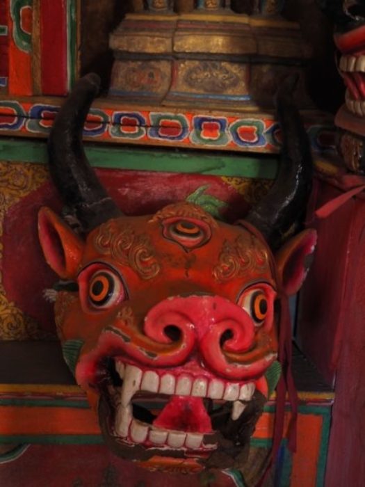 Dancing Masks At Thongdrol Bon Monastery Chharka Bhot 2