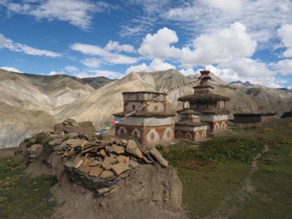 Mani Stones And Chortens Outside Saldang Village
