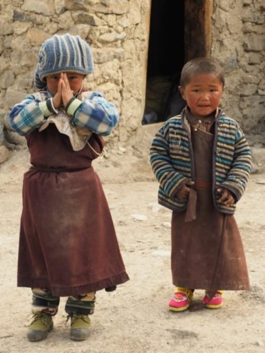 Namaste Dolpo Pa Children At Shey Gompa