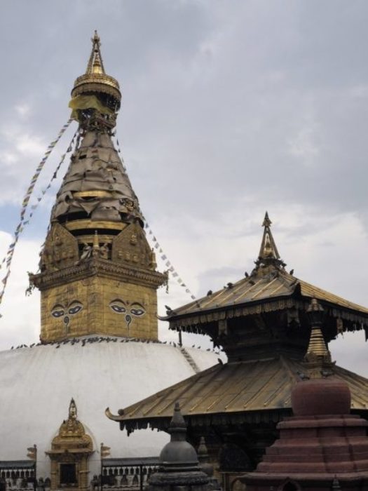 The All Seeing Eyes Of Buddha Overlook Swayambhunath Temple