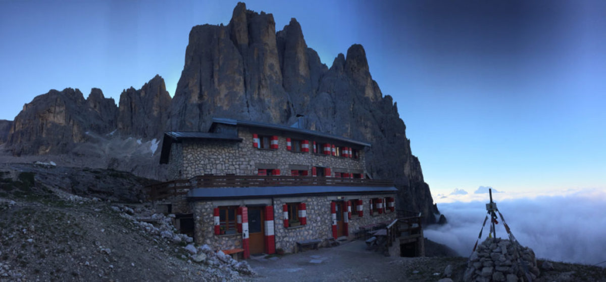 We Woke Up On Our Fourth Full Day To A Cloud Inversion Below Rifugio Pradidali