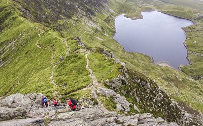 Sample Route from Scrambles in Snowdonia: Notch Arête 2***