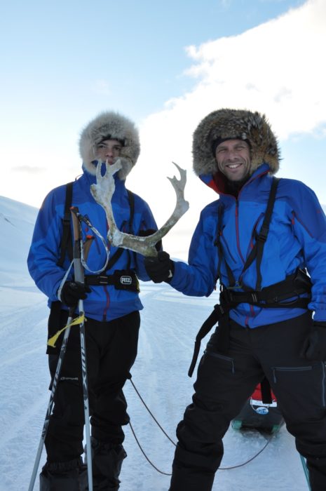 Little treasures along the way: Reindeer antlers can be found frozen in the ice and soon enough creativity in the use of those … abounds