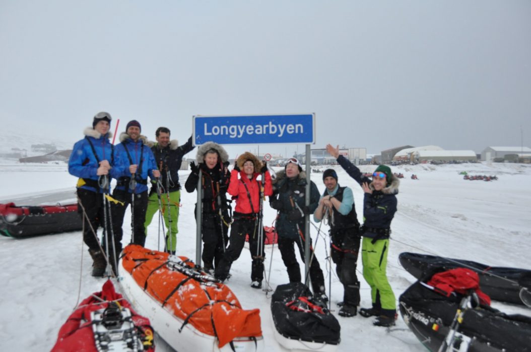 Back in Longyearbyen, Svalbard after an intense trip. Shower! Food! Celebration!