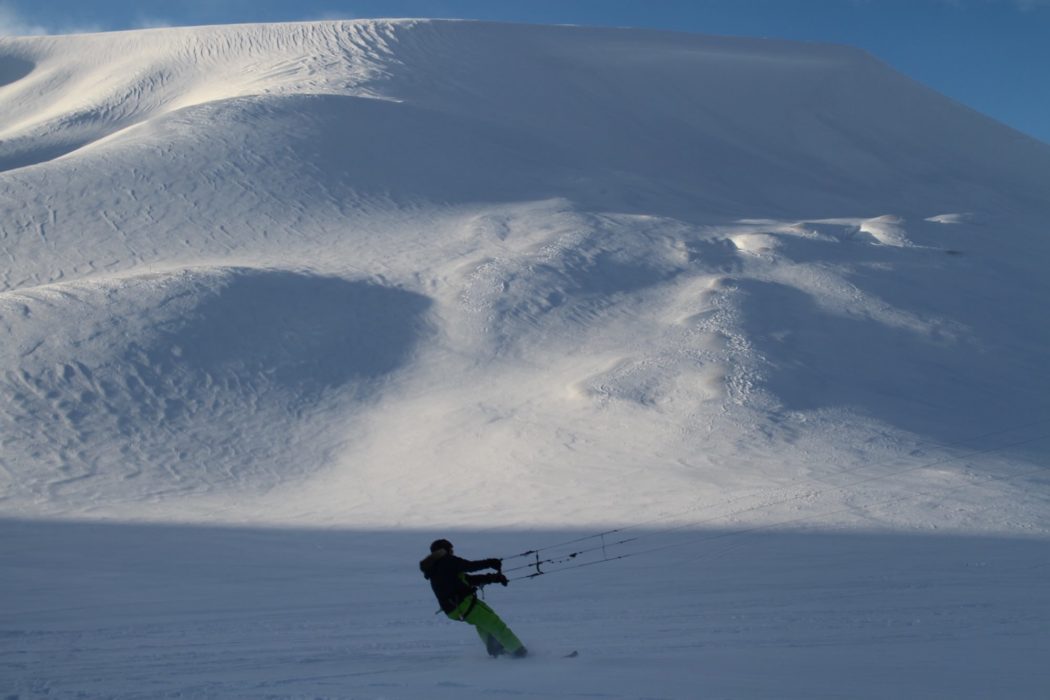 Pulled by the wind and softly sliding across large expanses of freshly-fallen snow. Aaaaahhh! Copyright Polar Circles/ Dixie Dansercoer.