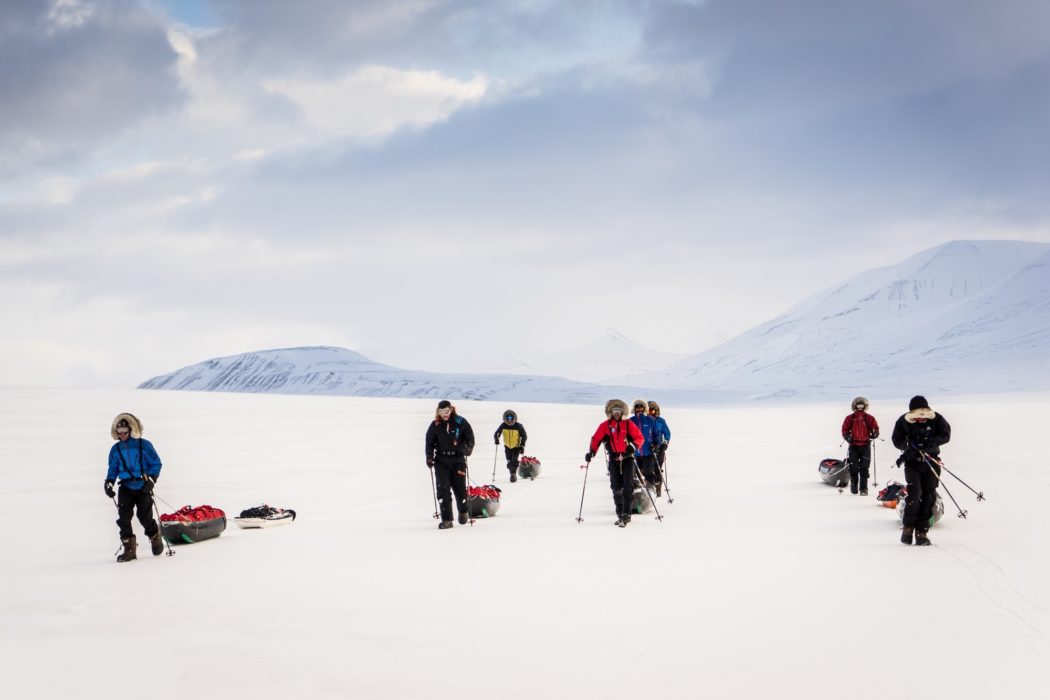 Taking the lead to learn how to navigate (in good weather conditions) are part of the learning process. Copyright Polar Circles/ Dixie Dansercoer.