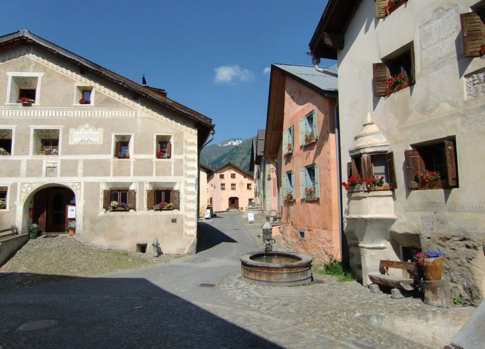 The old Romansch village of Guarda