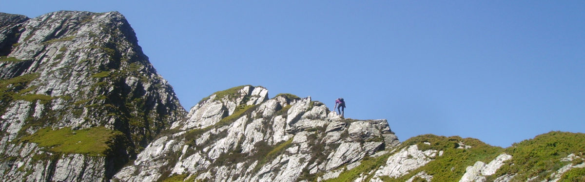 Approaching The Notch On The Infamous Yr Esgair Foel Goch