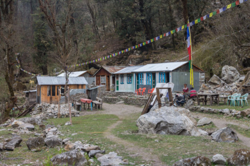 Simple Lodges Rebuilt After The 2015 Earthquake Langtang National Park Spring 2017