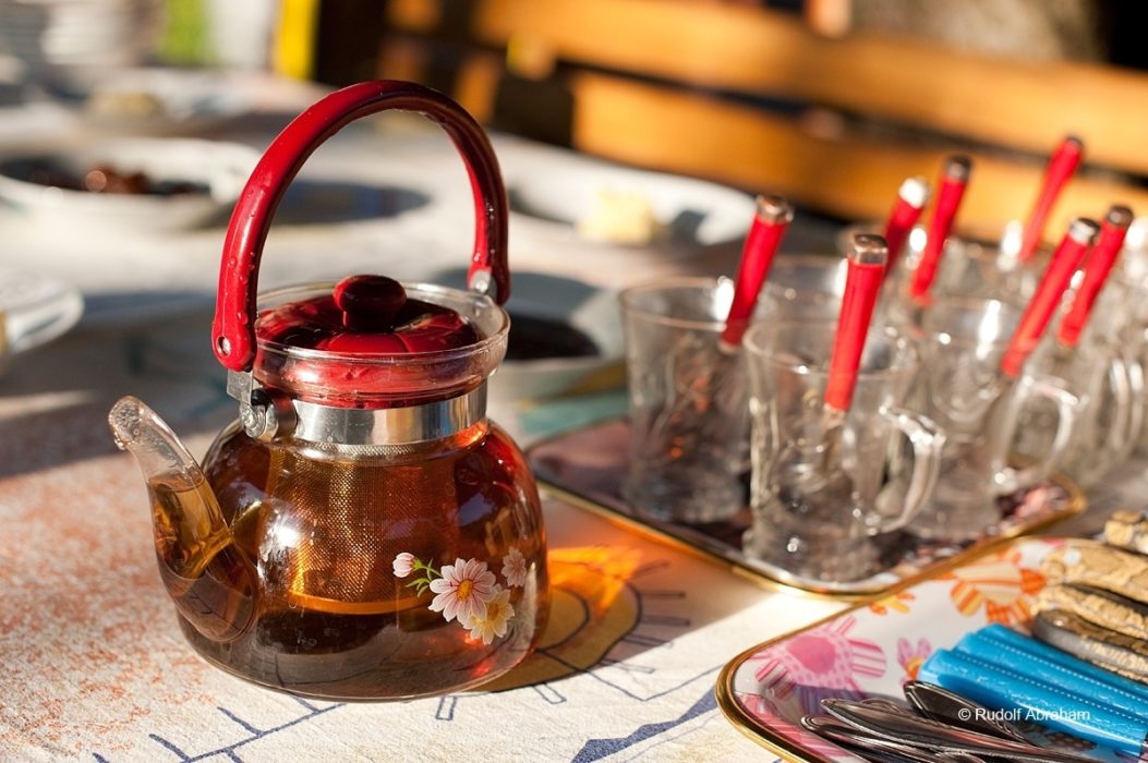 Peaks Of The Balkans Tea At Kujtim Gocaj Guesthouse Ceremi Albania Rudolf Abraham