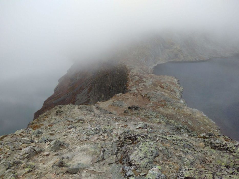 The Base Of The Besseggen Ridge At Bandet Bessvatnet Is The Lake On The Right While Gjende Lies On The Left