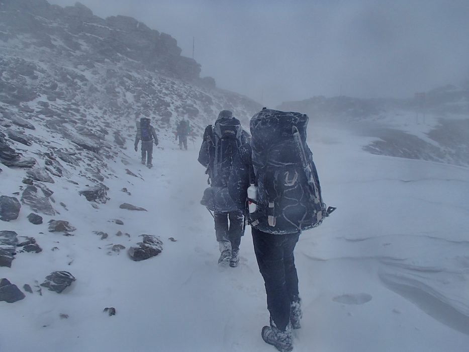 3 Blizzard Conditions Nearing The Col De Carihuela
