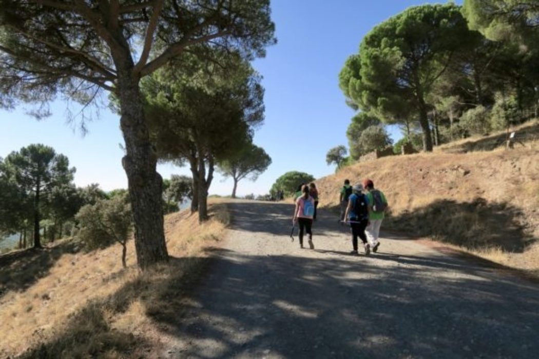 Enjoying the sunshine, as well as the walking, in Extremadura